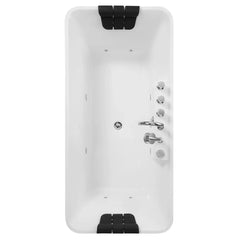 Empava 59-Inch Whirlpool Freestanding Acrylic Bathtub (EMPV-59AIS15)