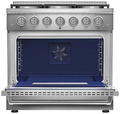 Empava 36-Inch Slide-In Single Oven Gas Range in Stainless Steel (EMPV-36GR04)