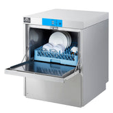 FORNO 25-Inch Commercial Undercounter Dishwasher, 23L Tank, 3 Wash Cycles, High-Temperature Sanitizing, Stainless Steel (FCMDW0024)