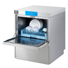FORNO 25-Inch Commercial Undercounter Dishwasher, 23L Tank, 3 Wash Cycles, High-Temperature Sanitizing, Stainless Steel (FCMDW0024)