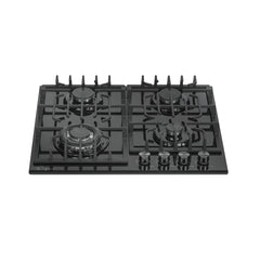 Empava 24-Inch Built-In Natural Gas Cooktops with 4 Burners in Black (EMPV-24GC28)