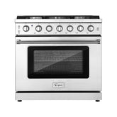 Empava 36-Inch Pro-Style Slide-In Single Oven Gas Range in Stainless Steel (EMPV-36GR11)