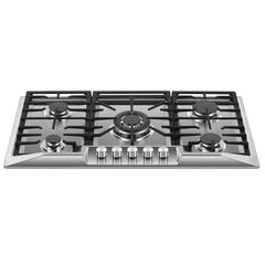 Empava 36-Inch Built-In Natural Gas Cooktops in Stainless Steel (EMPV-36GC23)