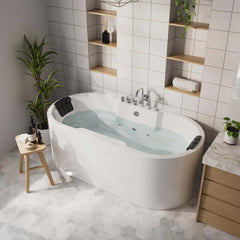 Empava 67-Inch Whirlpool Acrylic Freestanding Bathtub (EMPV-67AIS17)