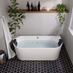 Empava 71-Inch Whirlpool Acrylic Alcove Bathtub (EMPV-71AIS08)