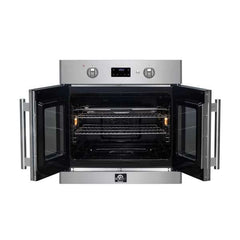FORNO Asti 30-Inch French Door Electric Wall Oven, 3.58 Cu. Ft., Air Fry, Self-Clean, Sous Vide (Model FBOEL1333-30)