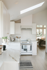 Forno Bari 30-Inch Under-Cabinet Range Hood, 400 CFM, White with Antique Brass Handles (Model FRHUC5255-30WHT)