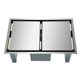 Forno Arezzo 44-Inch Ceiling-Mount Range Hood, 1200 CFM, Stainless Steel (FRHRE5312-44)
