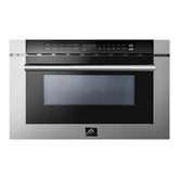 Forno 24-Inch Built-In Microwave Drawer, 1.2 cu. ft., Stainless Steel (FMWDR3000-24)