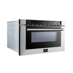 Forno 24-Inch Built-In Microwave Drawer, 1.2 cu. ft., Stainless Steel (FMWDR3000-24)