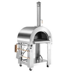 Empava Outdoor Wood Fired and Gas Pizza Oven in Stainless Steel (EMPV-PG03)