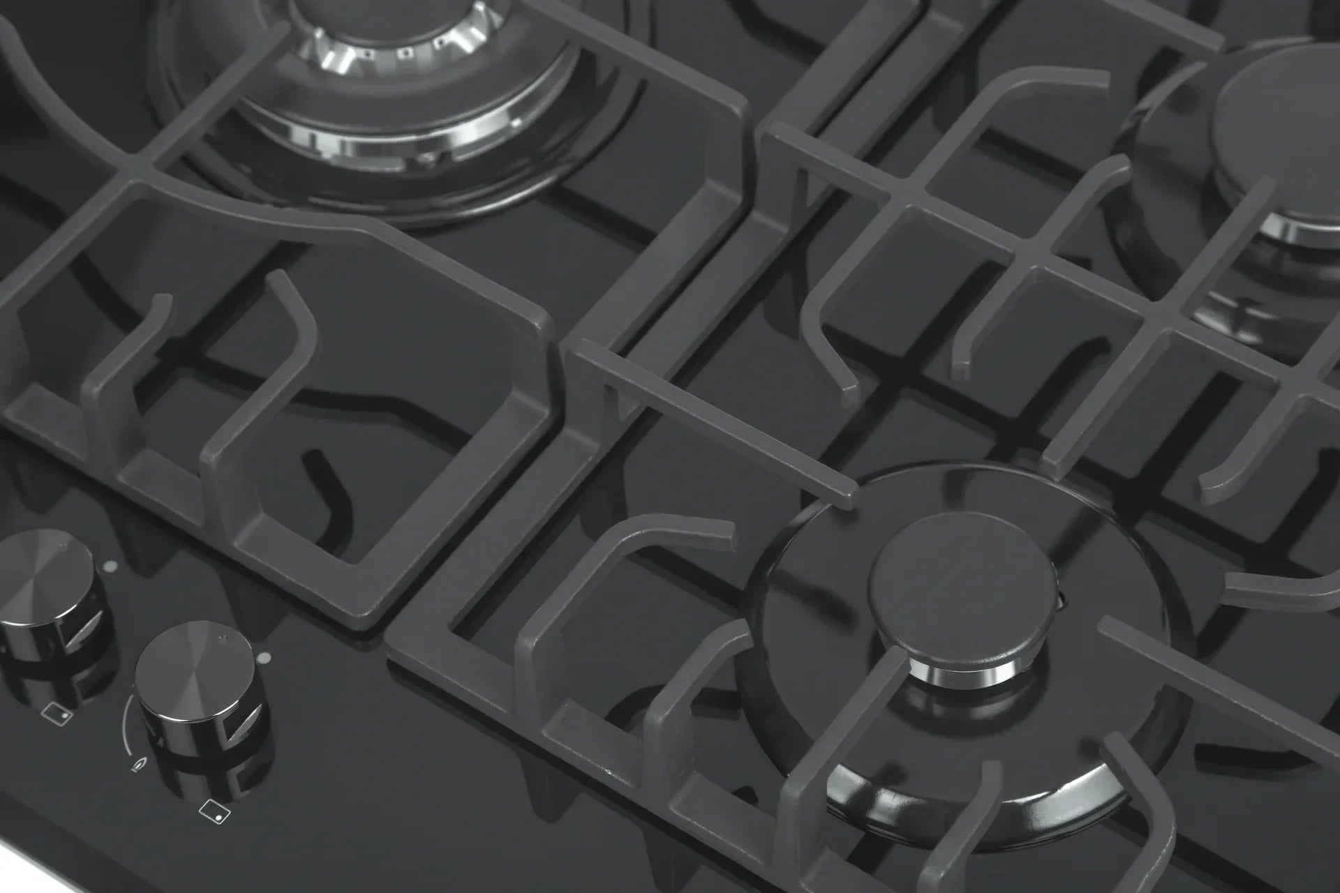 Empava 36-Inch Built-In Natural Gas Cooktops in Black (EMPV-36GC27)