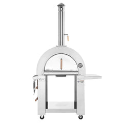 Empava Outdoor Wood Fired Pizza Oven With Side Table in Stainless Steel (EMPV-PG05)