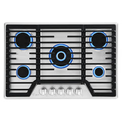 Empava 30-Inch Built-In Natural Gas Stove Cooktop in Stainless Steel (EMPV-30GC37)