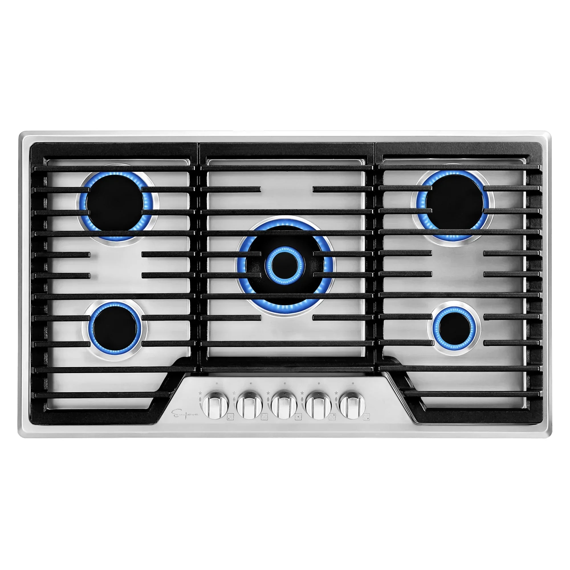 Empava 36-Inch Built-In Natural Gas Stove Cooktop in Stainless Steel (EMPV-36GC36)