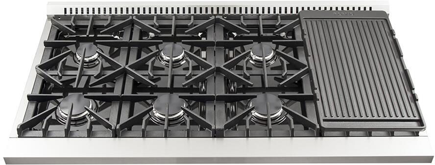 FORNO Appliance Package - 48 Inch Gas Range, Wall Mount Range Hood, Microwave Drawer, Dishwasher, AP-FFSGS6244-48-6
