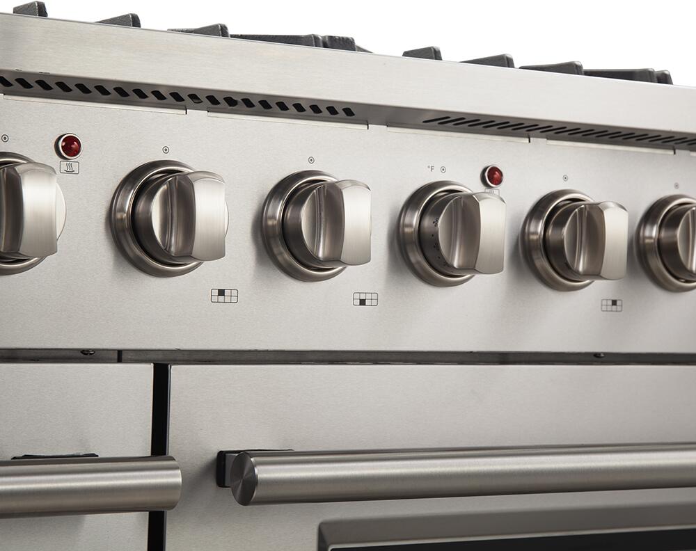 FORNO Appliance Package - 48 Inch Gas Range, Wall Mount Range Hood, Dishwasher, AP-FFSGS6244-48-2