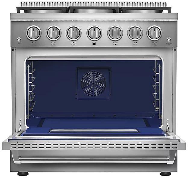 Empava 36-Inch Slide-In Single Oven Gas Range in Stainless Steel  (EMPV-36GR04)