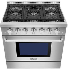 Empava 36-Inch Slide-In Single Oven Gas Range in Stainless Steel  (EMPV-36GR04)