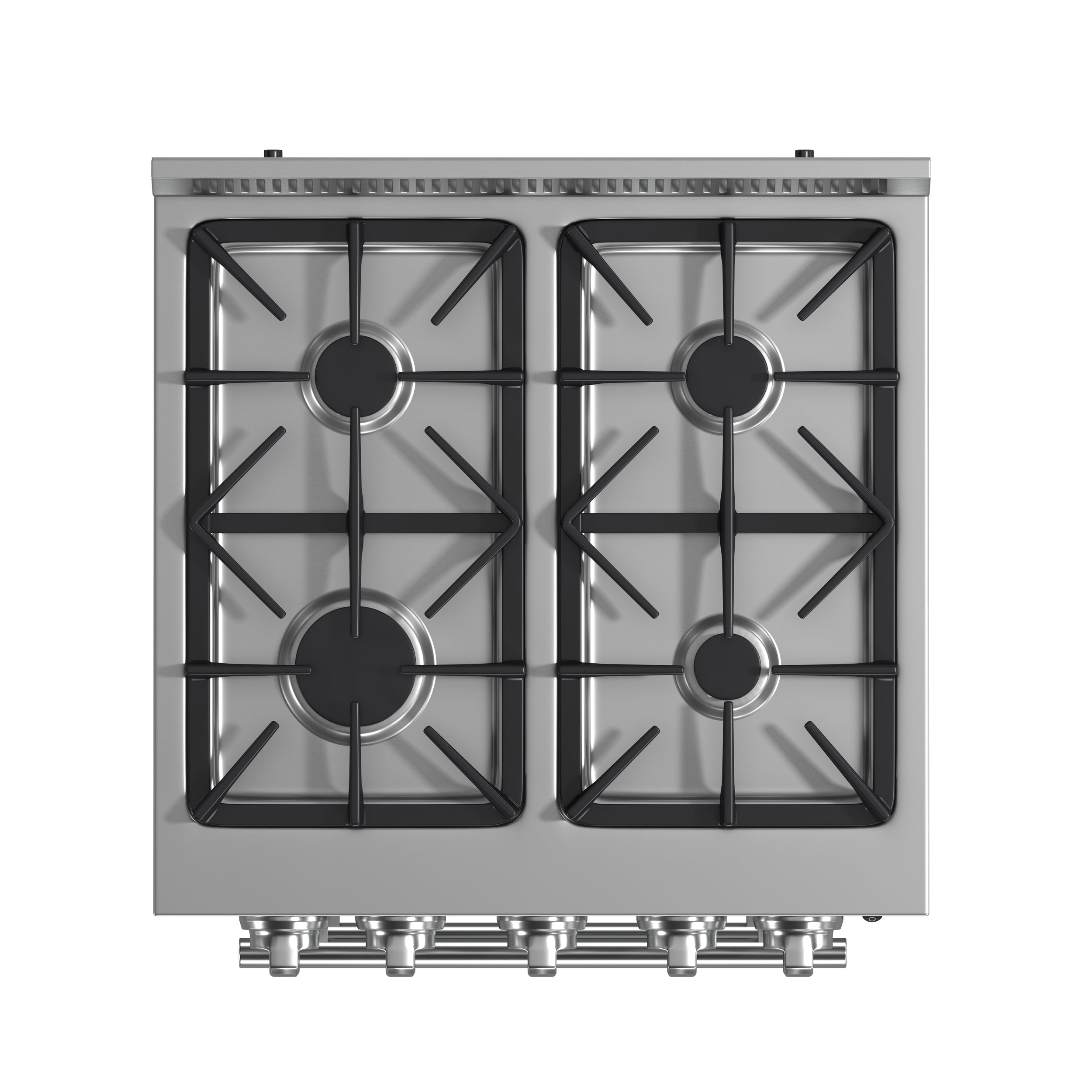 Forno Breno 24 in. Freestanding Gas Range, 2.3 cu. ft., 4 Sealed Burners, Storage Drawer, Stainless Steel (Model FFSGS6272-24)