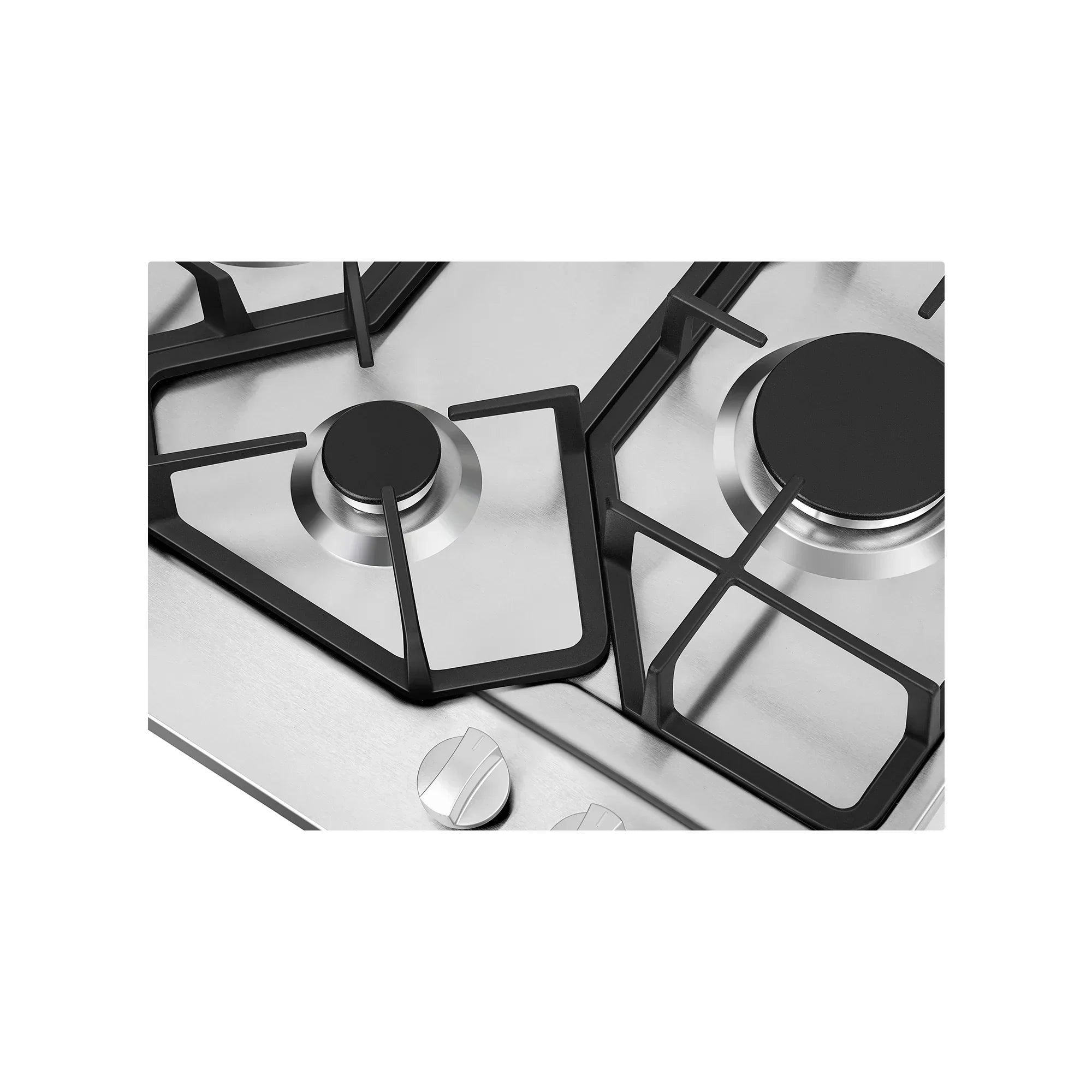 Empava 24-Inch Built-in Natural Gas Cooktops with 4 Burners in Stainless Steel (EMPV-24GC4B67A)