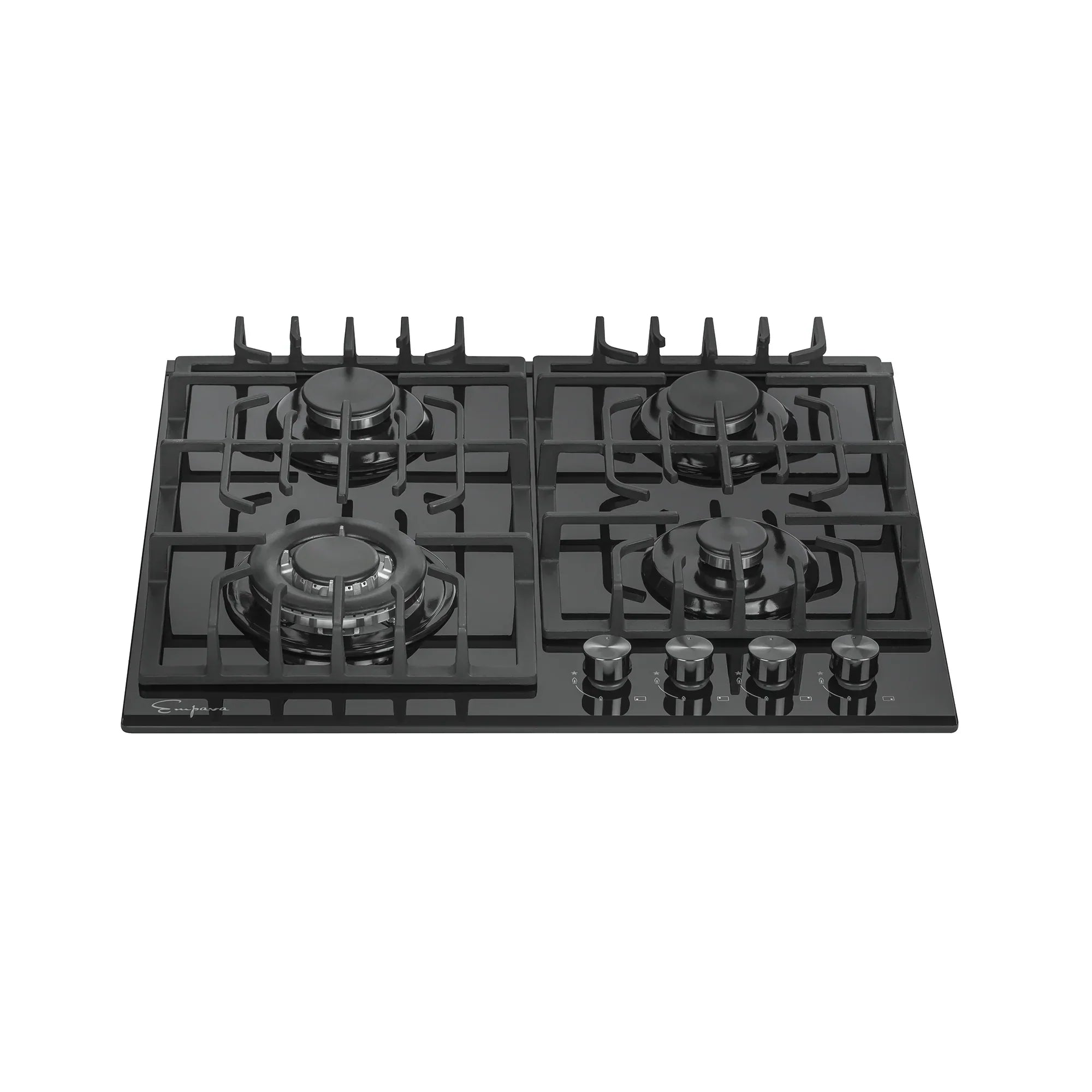 Empava 24-Inch Built-In Natural Gas Cooktops with 4 Burners in Black (EMPV-24GC28)