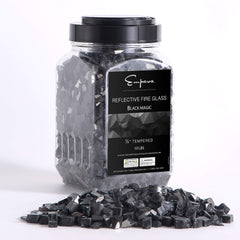 Empava Tempered Fire Glass in Black Magic (EMPV-2FG72)
