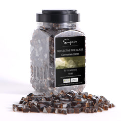 Empava Tempered Fire Glass in Captivating Copper (EMPV-2FG73)