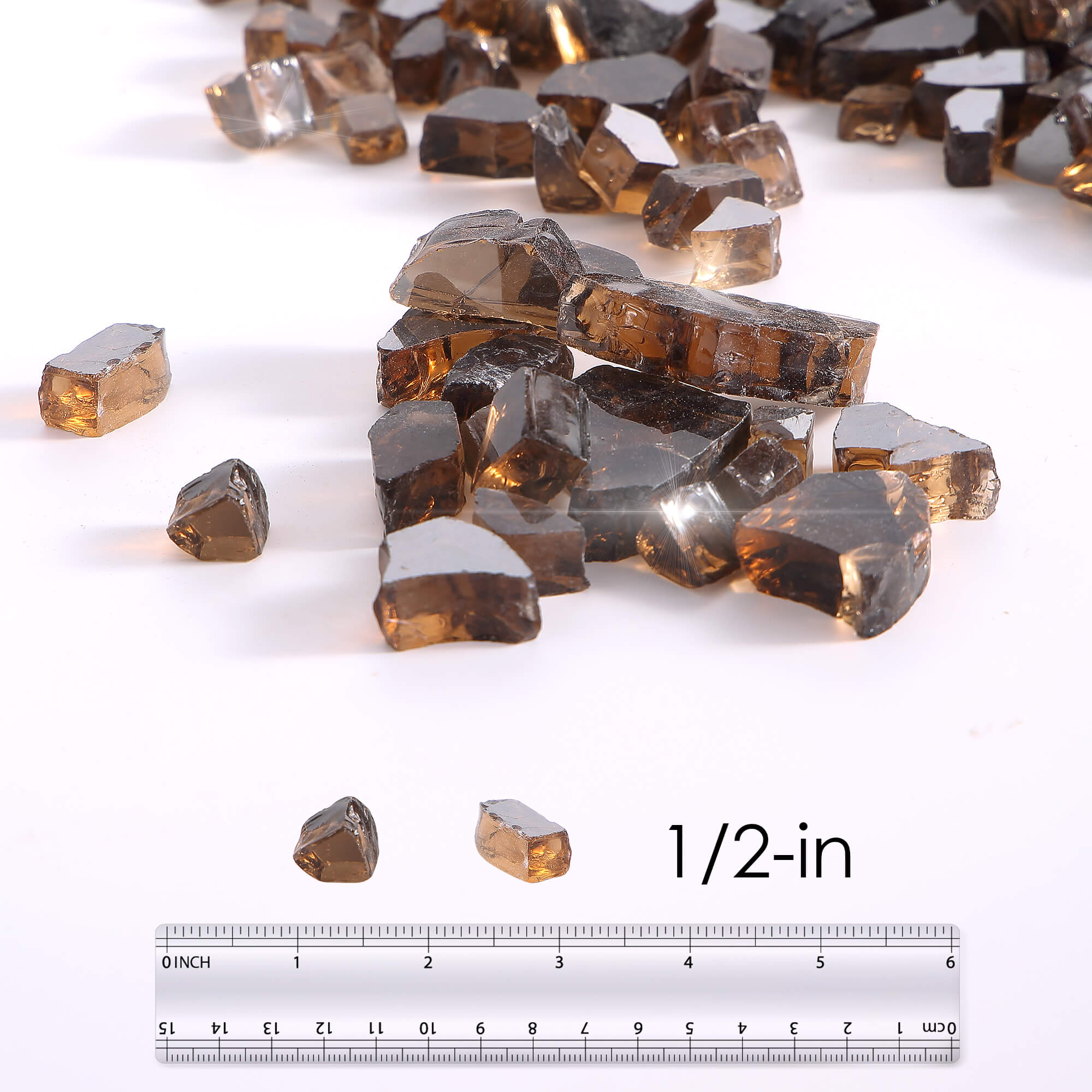 Empava Tempered Fire Glass in Captivating Copper (EMPV-2FG73)