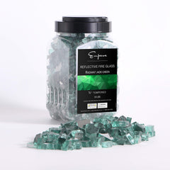 Empava Tempered Fire Glass in Jade Green (EMPV-2FG74)