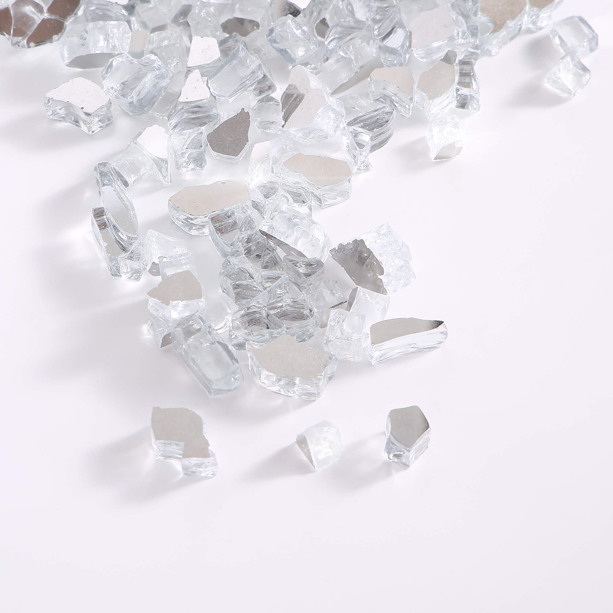 Empava Tempered Fire Glass in Crystal Ice (EMPV-2FG75)