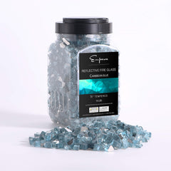 Empava Tempered Fire Glass in Carribean Blue (EMPV-2FG71)