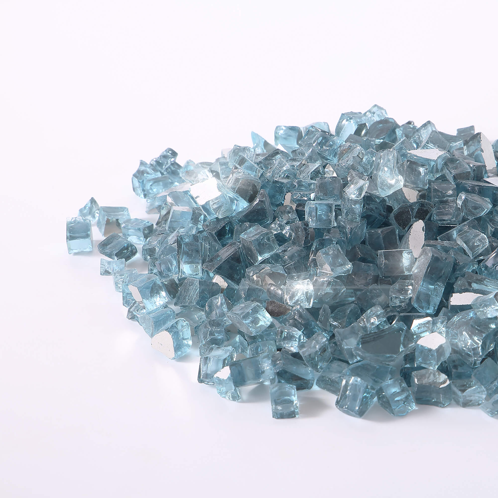 Empava Tempered Fire Glass in Carribean Blue (EMPV-2FG71)