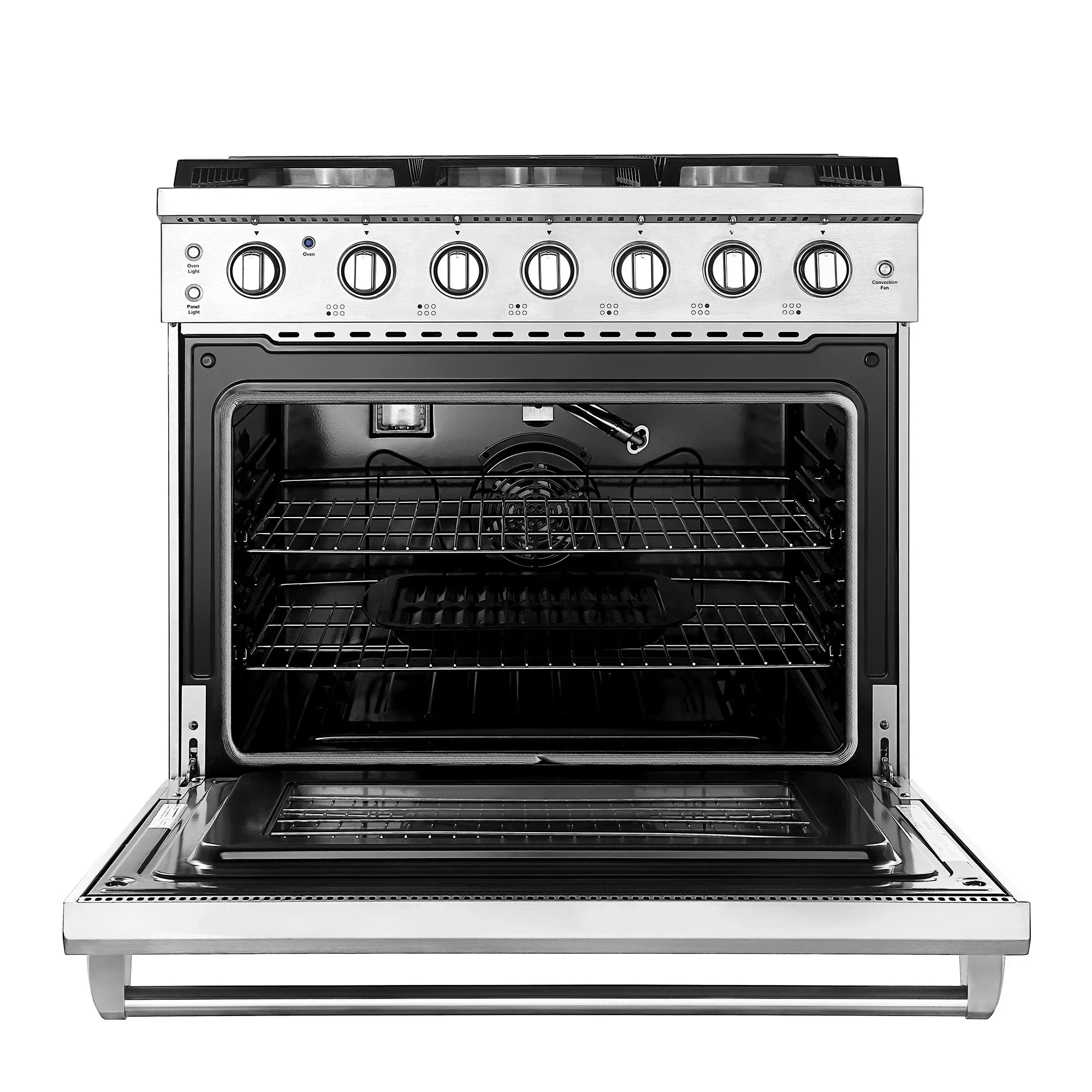 Empava 36-Inch Pro-Style Slide-In Single Oven Gas Range in Stainless Steel (EMPV-36GR11)