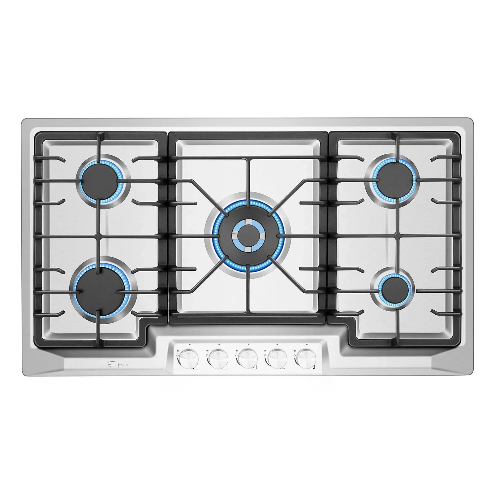 Empava 36-Inch Built-In Natural Gas Cooktops in Stainless Steel (EMPV-36GC23)