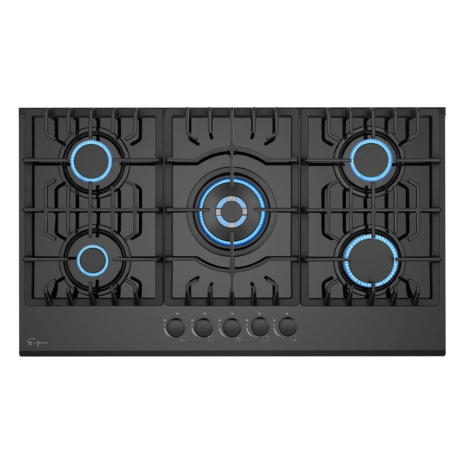 Empava 36-Inch Built-In Natural Gas Cooktops in Black (EMPV-36GC27)