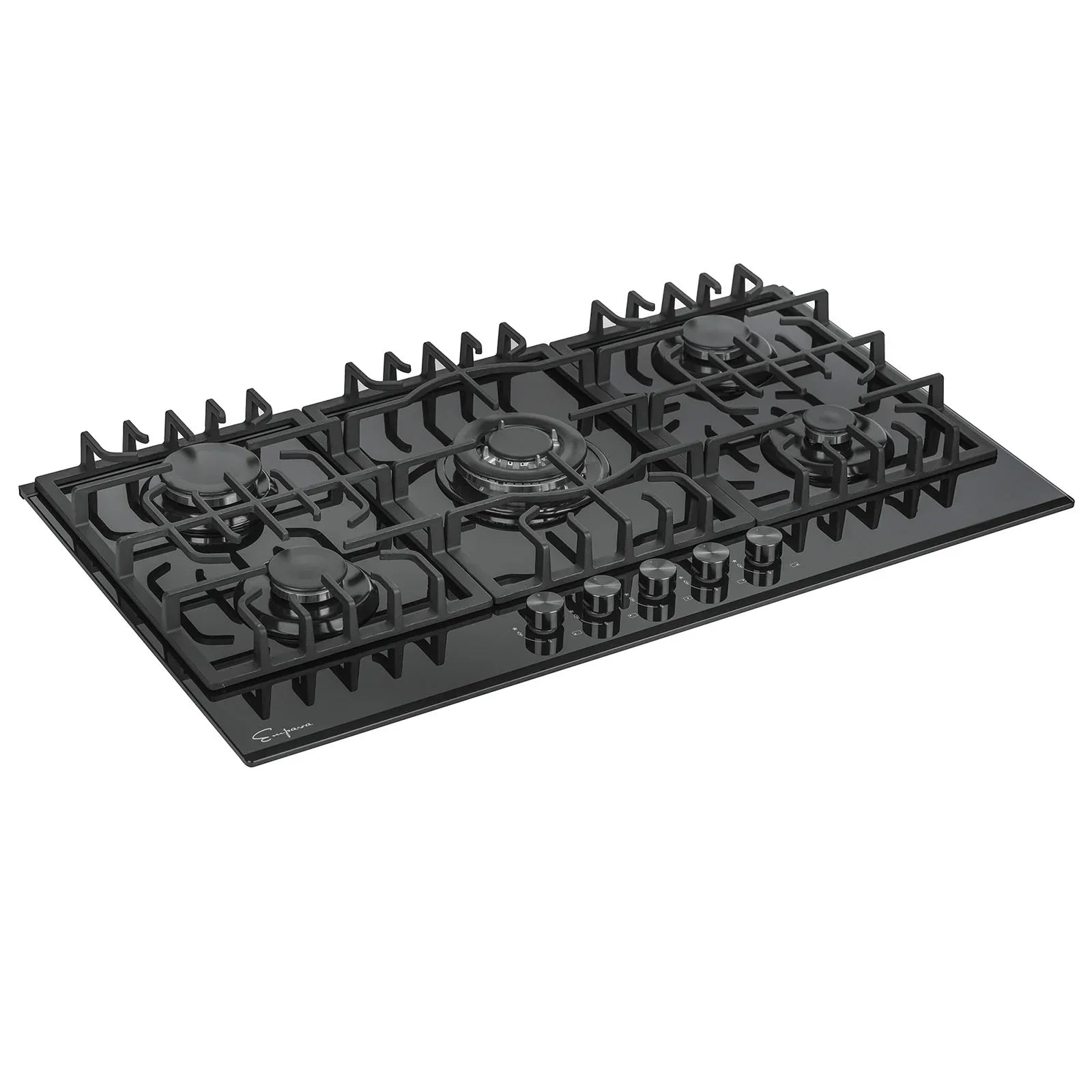 Empava 36-Inch Built-In Natural Gas Cooktops in Black (EMPV-36GC27)