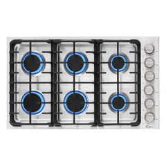Empava 36-Inch Built-In Natural Gas Cooktop in Stainless Steel (EMPV-36GC34)