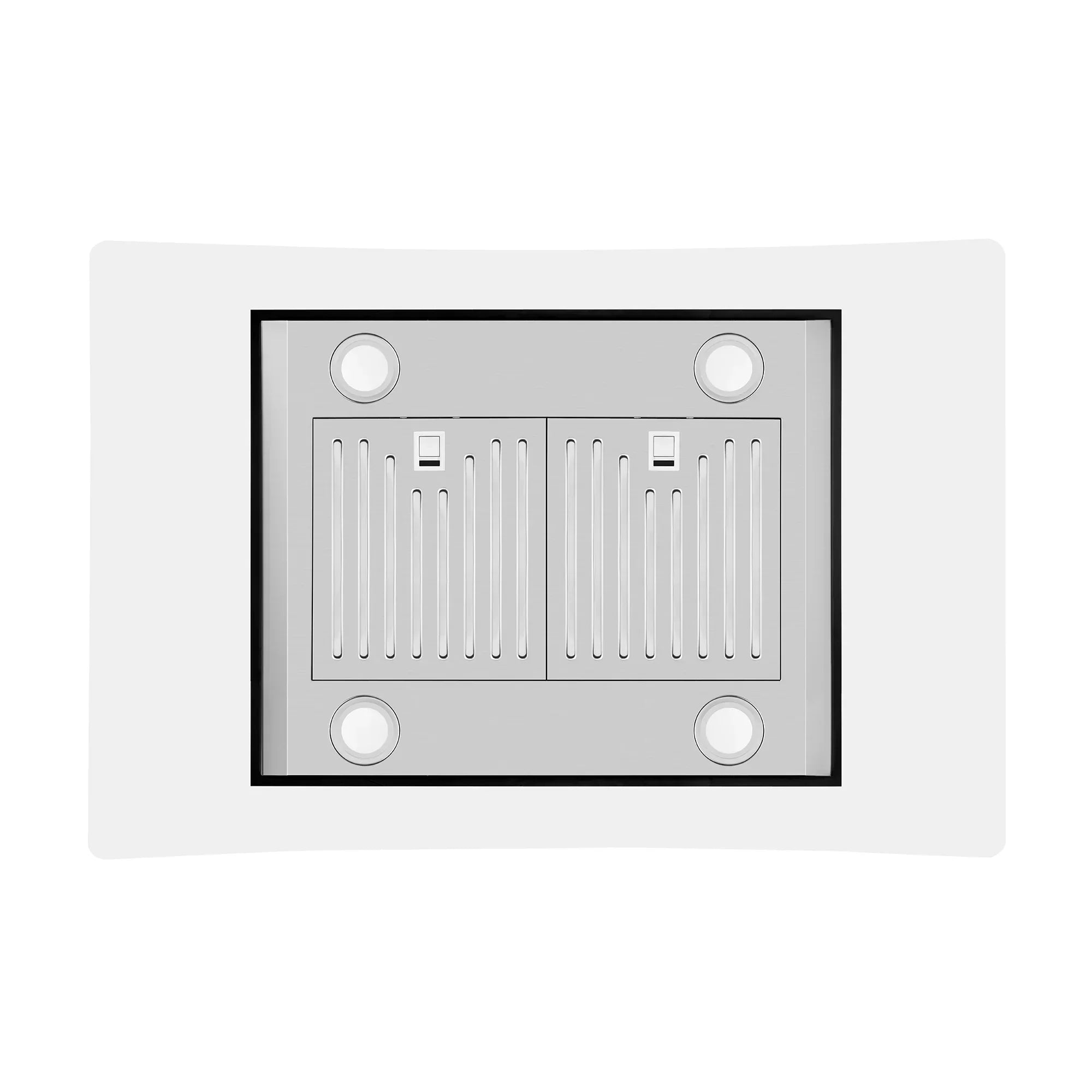 Empava 36-Inch 400 CFM Kitchen Island Wall Mount Ducted Range Hood (EMPV-36RH09)