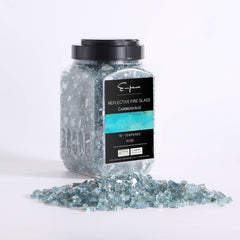 Empava Tempered Fire Glass in Carribean Blue (EMPV-4FG78)