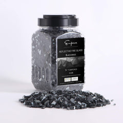Empava Tempered Fire Glass in Black Magic (EMPV-4FG79)