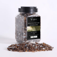 Empava Tempered Fire Glass in Captivating Copper (EMPV-4FG80)