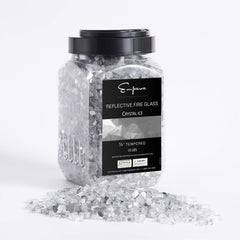 Empava Tempered Fire Glass in Crystal Ice (EMPV-4FG82)