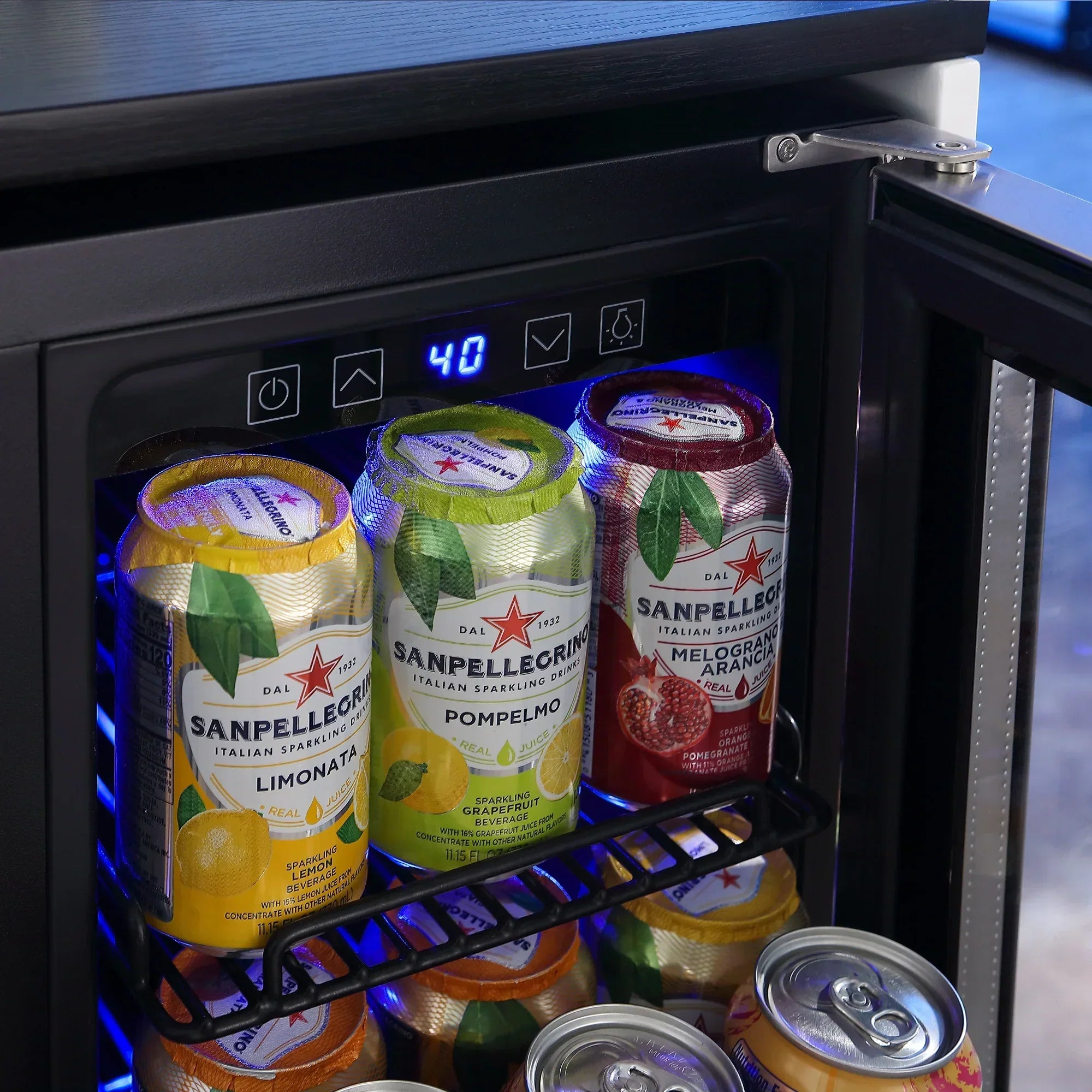 Empava 24-Inch Dual Zone Freestanding Built-In Wine Cooler and Beverage Fridge in Stainless Steel with Glass door (EMPV-BR03D)