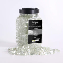 Empava Tempered Fire Glass Cashews in Crystal Ice (EMPV-FG84)