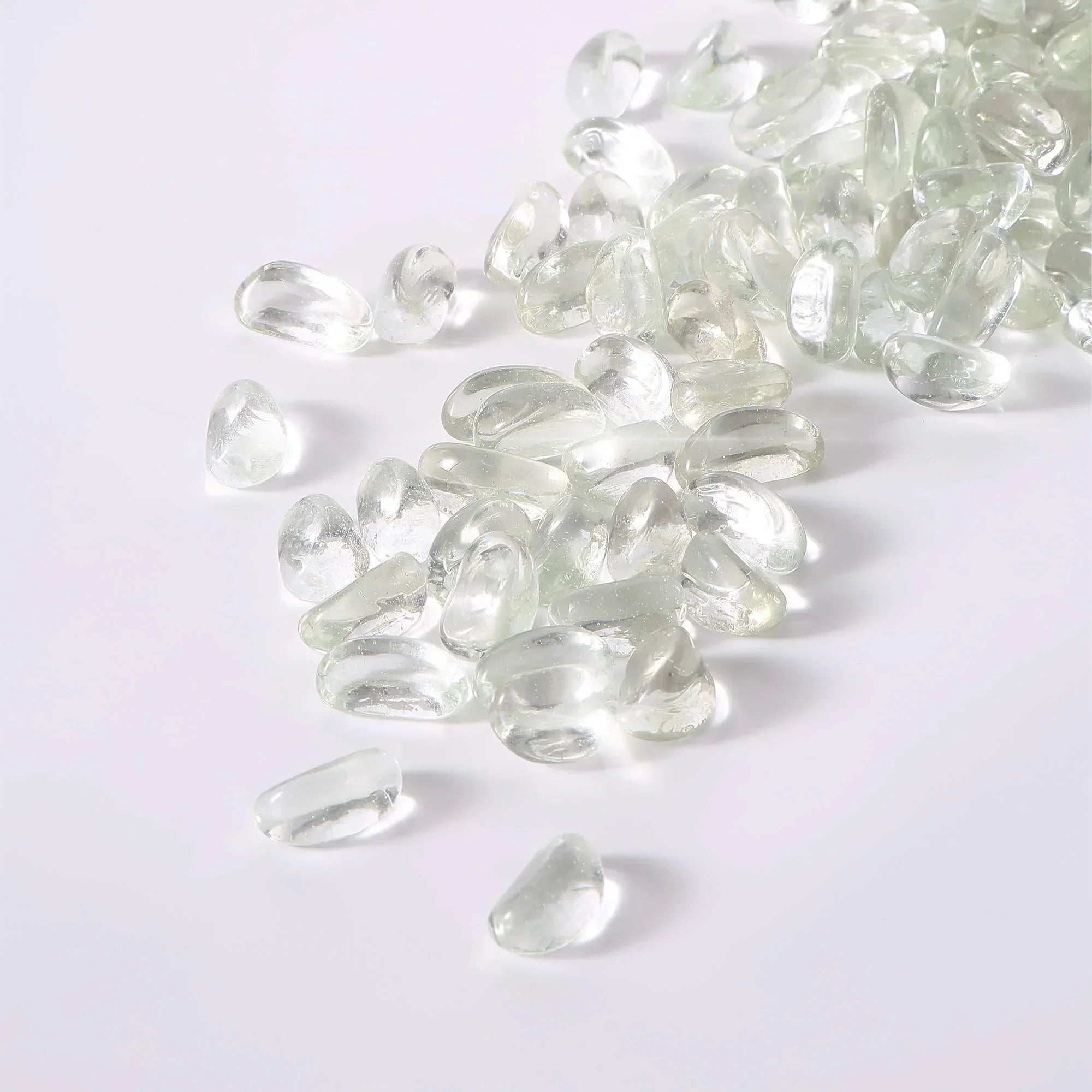 Empava Tempered Fire Glass Cashews in Crystal Ice (EMPV-FG84)