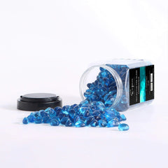 Empava Tempered Fire Glass Cashews in Carribean Blue (EMPV-FG85)