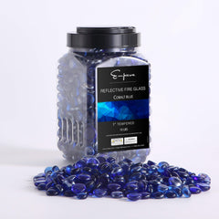 Empava Tempered Fire Glass Beads in Cobalt Blue (EMPV-FG90)