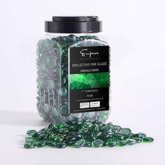Empava Tempered Fire Glass Beads in Green (EMPV-FG91)