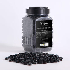 Empava Tempered Fire Glass Beads in Onyx Black (EMPV-FG93)